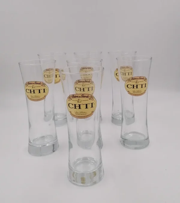 lot 6 verres ch'ti 25 cl + 1 gratuit