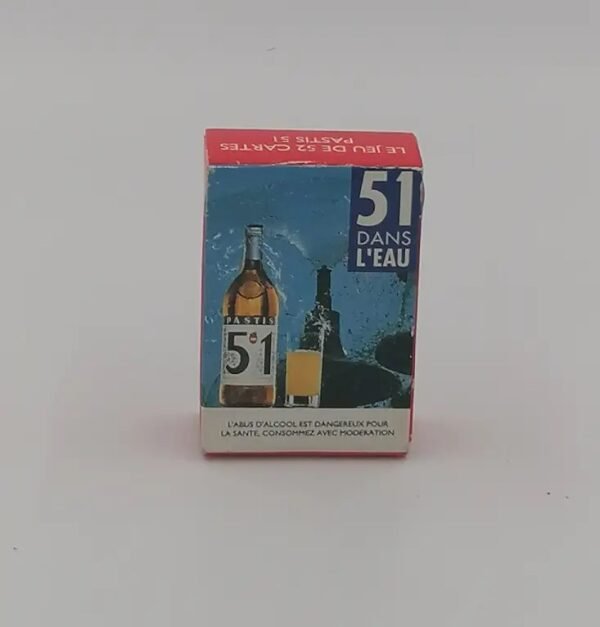 mini jeu de 52 cartes pastis 51