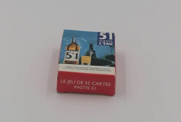 mini jeu de 52 cartes pastis 51