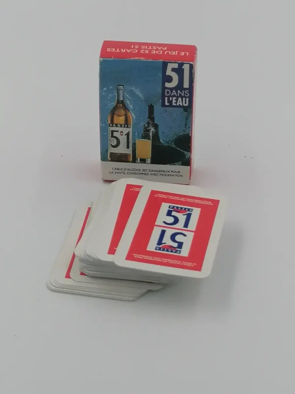 mini jeu de 52 cartes pastis 51