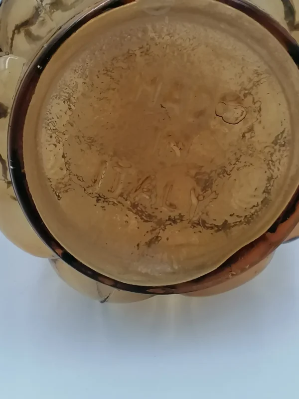 Carafe bulle en verre d'empoli italie