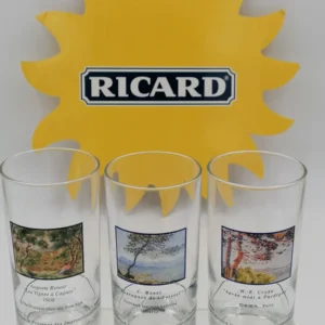 3 verres Ricard collection la Provence des impressionnistes