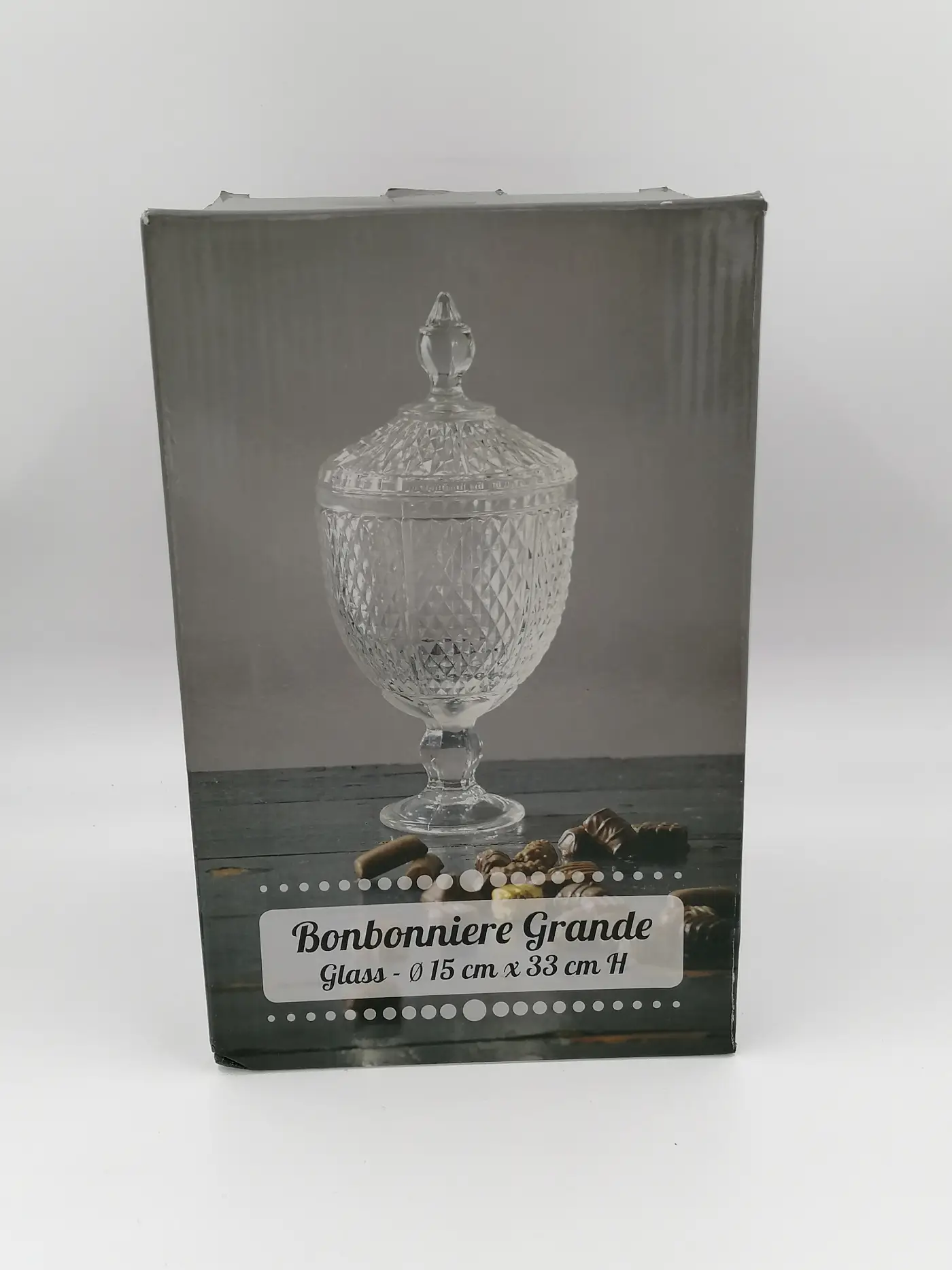 grande bonbonnière en verre