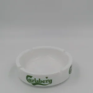 cendrier carlsberg blanc et vert