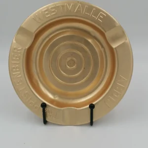 cendrier westmalle en aluminium doré