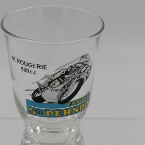 Verre pernod collection pilotes M. Rougerie 500cc verre vintage