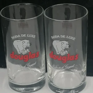 2 verres douglas soda de luxe enfants de gayant