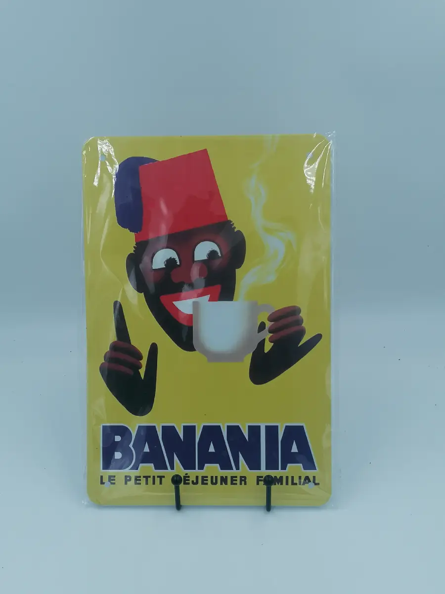 plaque publicitaire reproduction banania