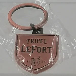porte clé marque de bière tripel lefort neuf en métal